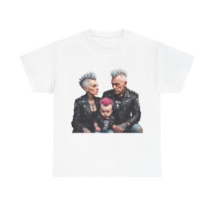 Punk Mother Daughter Father Son Grandparents Grandkids Matching Unisex  Heavy Cotton Te