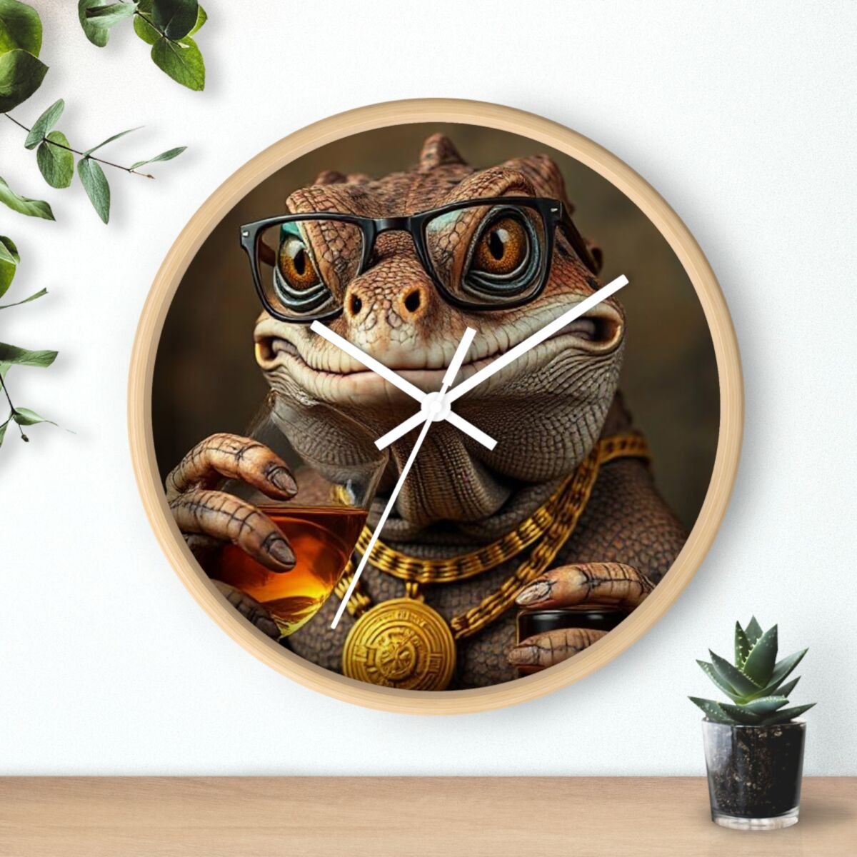 Wall Clock - Bearded Dragon Chamelion Gecko Water Dragon iguana Design - Image 18