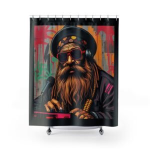 Shower Curtains - Cartoon Ethnic Graffiti Art