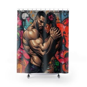 Shower Curtains - Cartoon Ethnic Graffiti Art