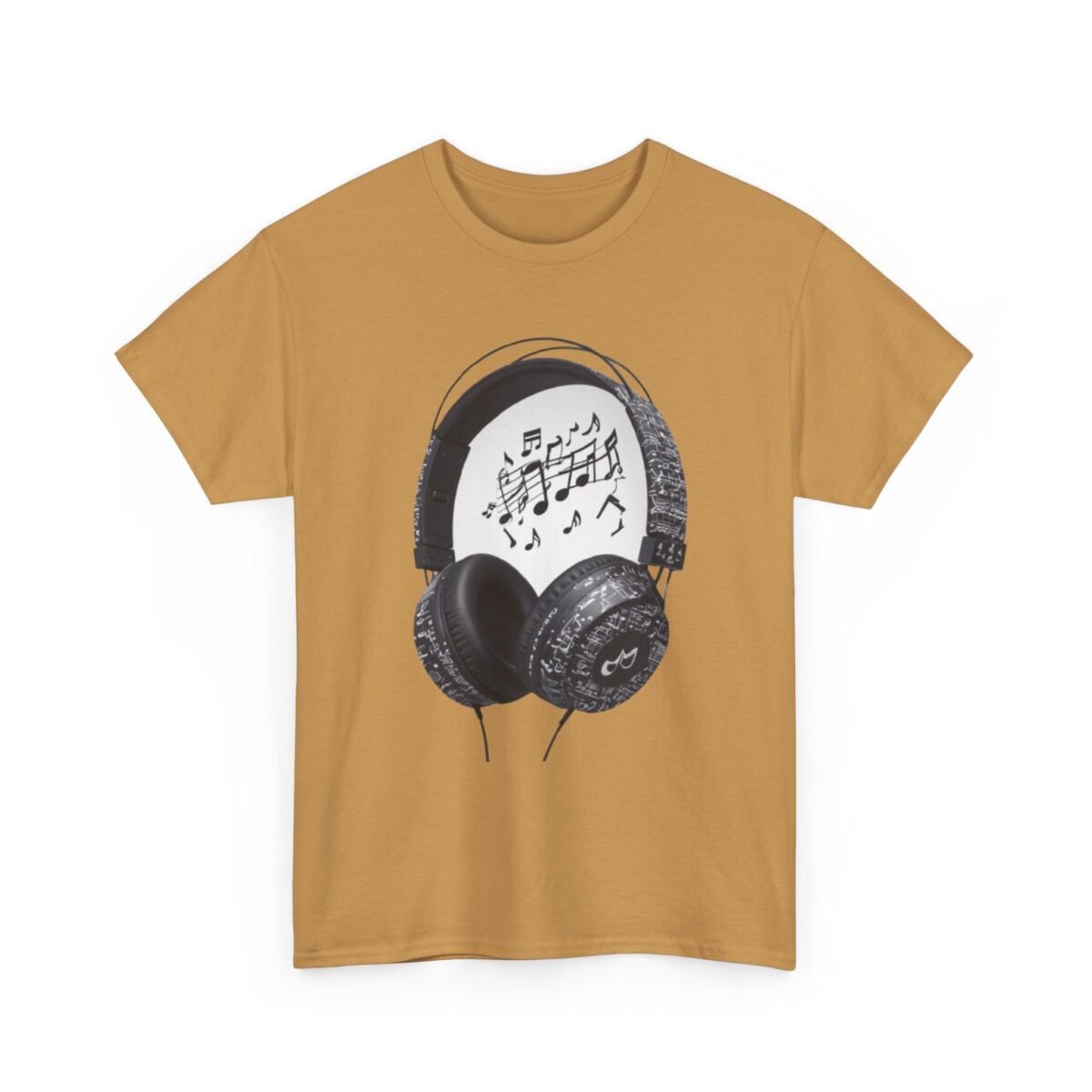 Head Phones Music Unisex Heavy Cotton Tee - Image 19