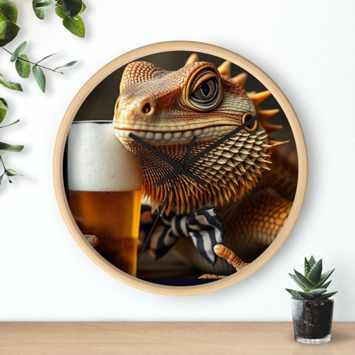 Wall Clock - Bearded Dragon Chamelion Gecko Water Dragon iguana Design - Image 15