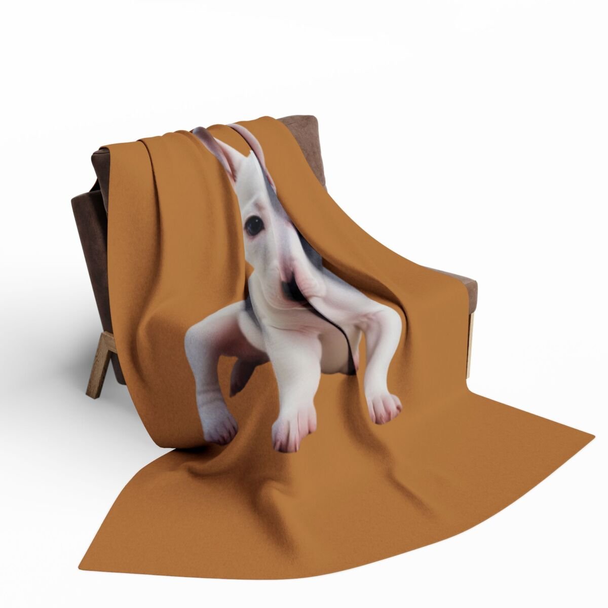 English Bull Terrier Puppy Arctic Fleece Blanket - Image 12