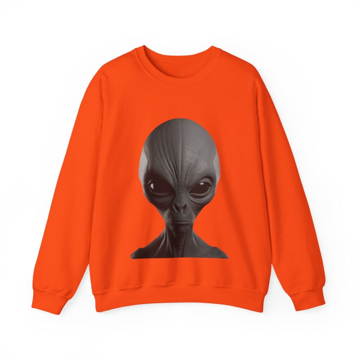 C ute A lien Pr in t Unise x Heavy Blend™ Crewneck Sweatshirt Alien Hoodie , Cute Alien Gif t, Sweater, Unique Sweatshirt, prin t Hoodie. - Image 17
