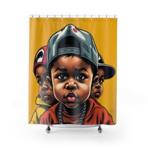 Shower Curtains - Cartoon Ethnic Graffiti Art