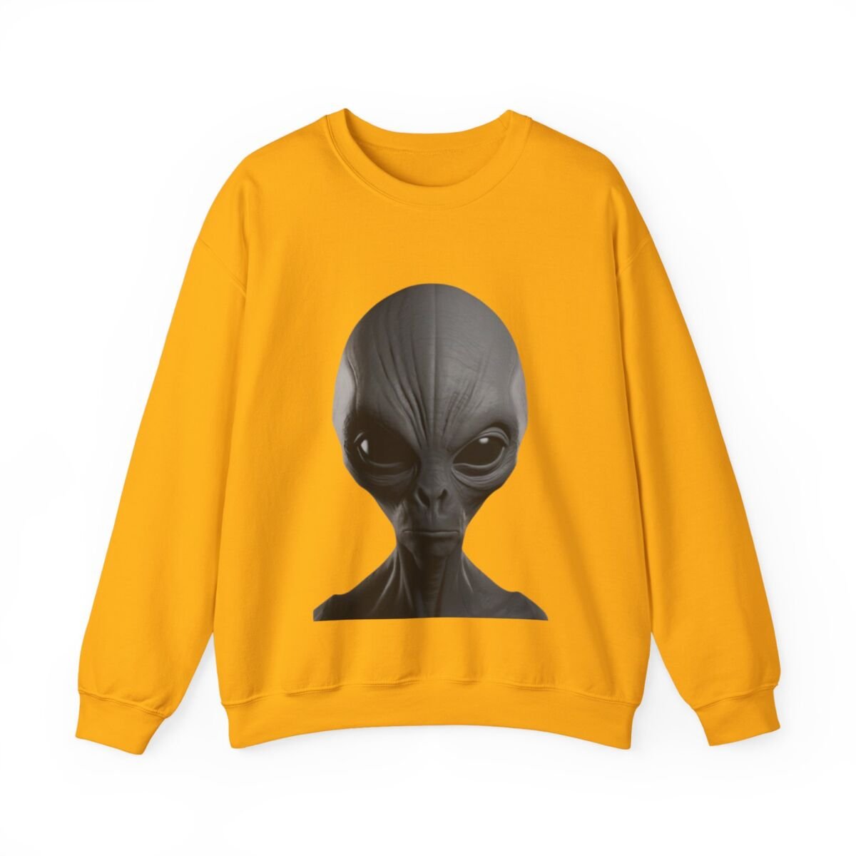 C ute A lien Pr in t Unise x Heavy Blend™ Crewneck Sweatshirt Alien Hoodie , Cute Alien Gif t, Sweater, Unique Sweatshirt, prin t Hoodie. - Image 13