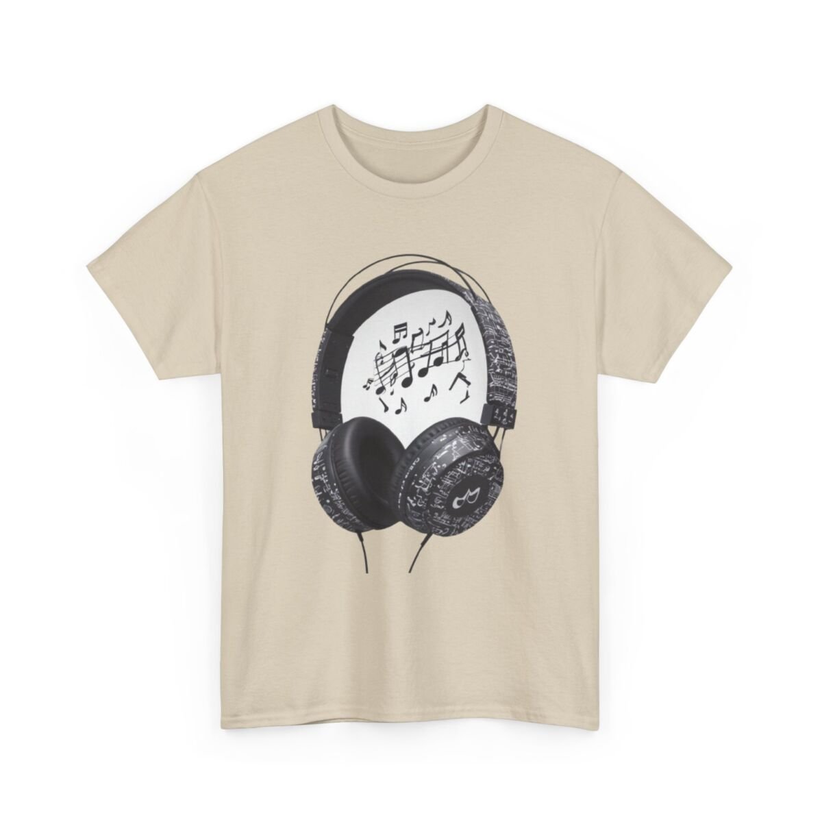 Head Phones Music Unisex Heavy Cotton Tee - Image 7