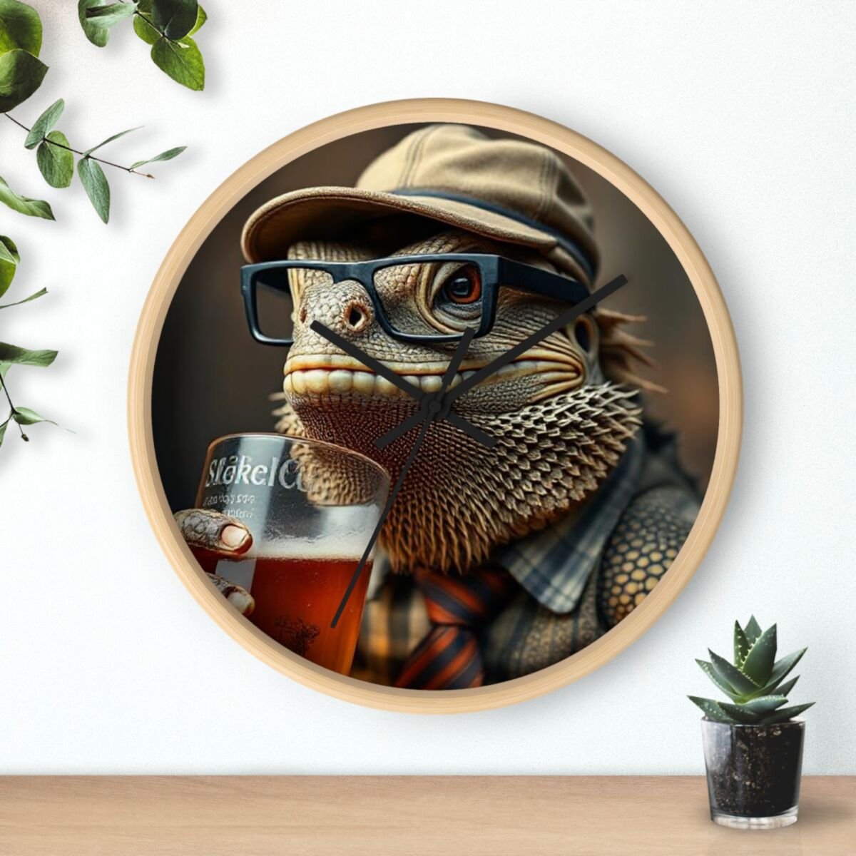 Wall Clock - Bearded Dragon Chamelion Gecko Water Dragon iguana Design - Image 15