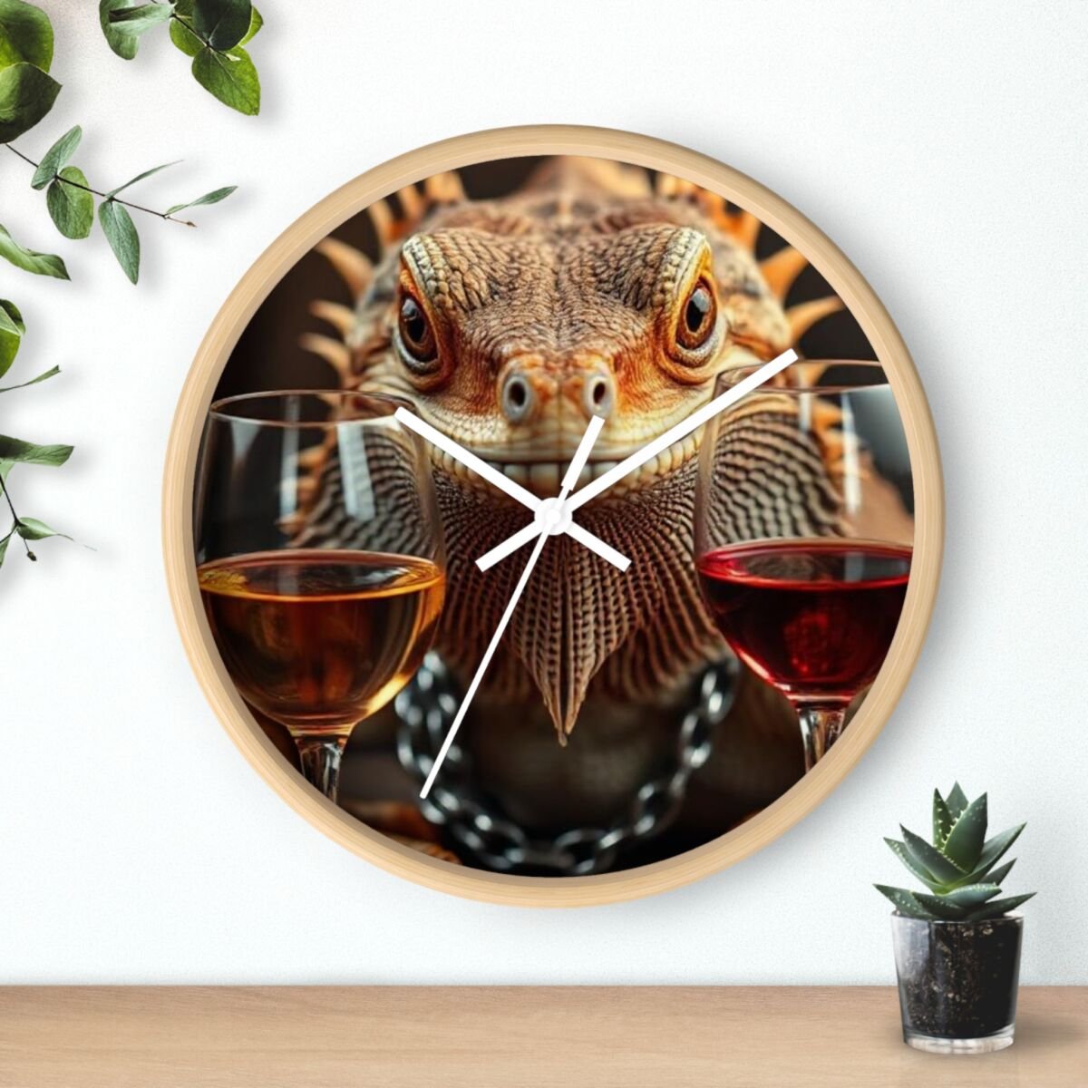 Wall Clock - Bearded Dragon Chamelion Gecko Water Dragon iguana Design - Image 18