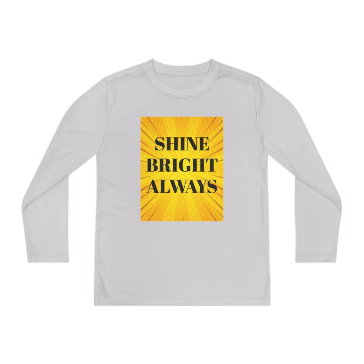 Motivational Quote Phrase Youth Long Sleeve Competitor Tee - Image 2