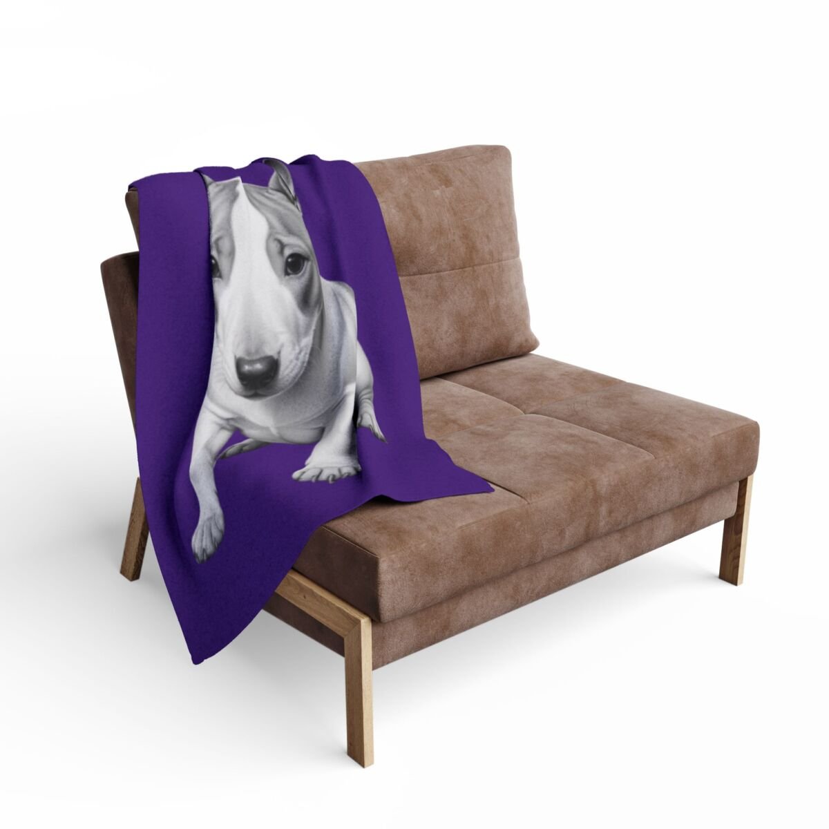 English Bull Terrier Puppy Arctic Fleece Blanket - Image 4