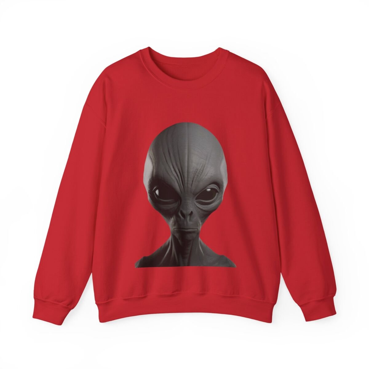 C ute A lien Pr in t Unise x Heavy Blend™ Crewneck Sweatshirt Alien Hoodie , Cute Alien Gif t, Sweater, Unique Sweatshirt, prin t Hoodie. - Image 45