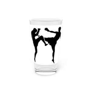Boxing  Kick-boxing Sport Pint Glass, 16oz
