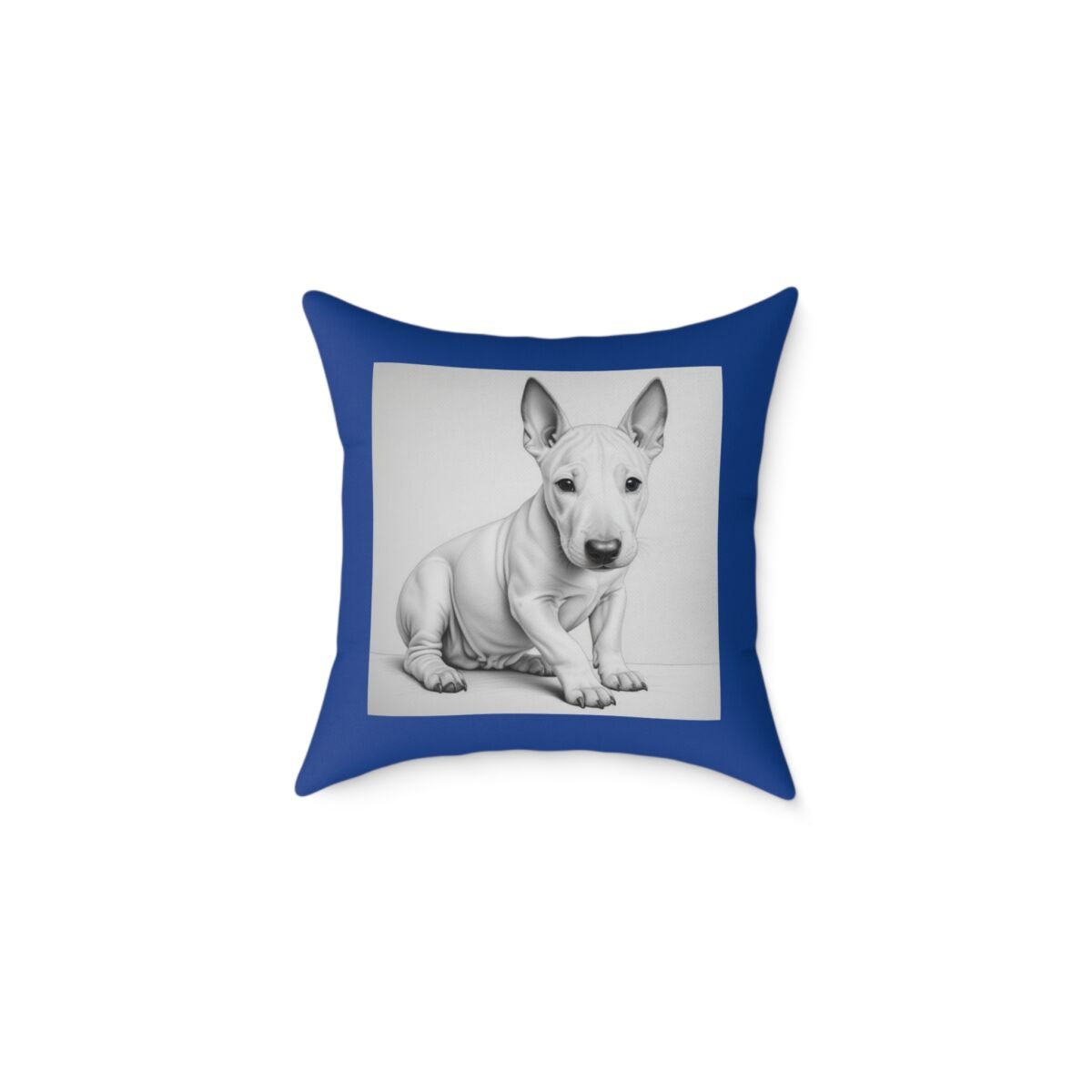 English Bull Terrier Square Poly Canvas Pillow - Image 5
