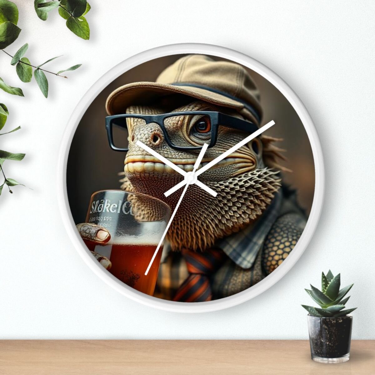 Wall Clock - Bearded Dragon Chamelion Gecko Water Dragon iguana Design - Image 12