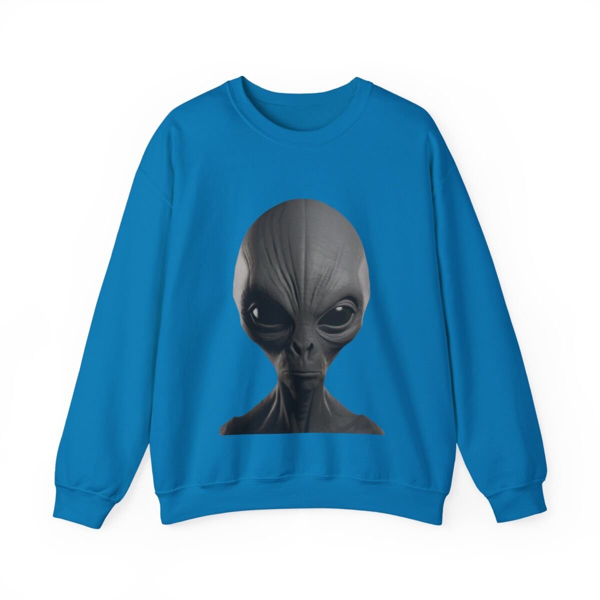 C ute A lien Pr in t Unise x Heavy Blend™ Crewneck Sweatshirt Alien Hoodie , Cute Alien Gif t, Sweater, Unique Sweatshirt, prin t Hoodie. - Image 41