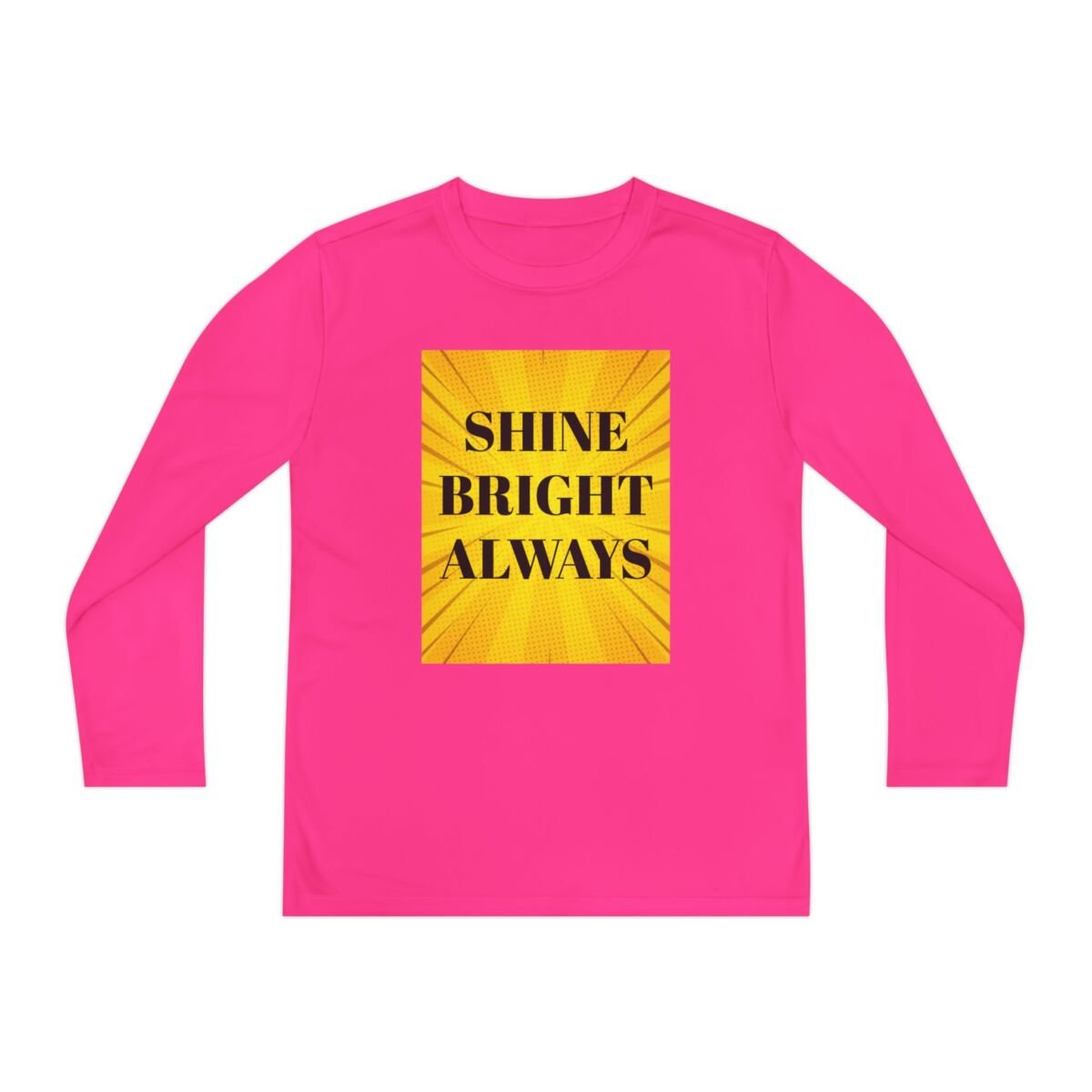 Motivational Quote Phrase Youth Long Sleeve Competitor Tee - Image 49