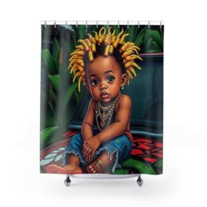 Shower Curtains - Cartoon Ethnic Graffiti Art