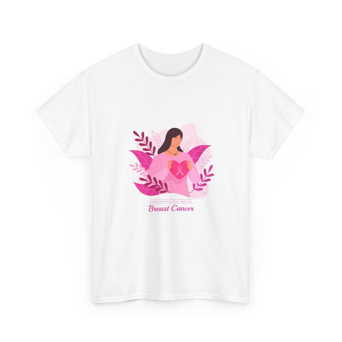 Breast Cancer Awareness Unisex Heavy Cotton Tee - Image 3