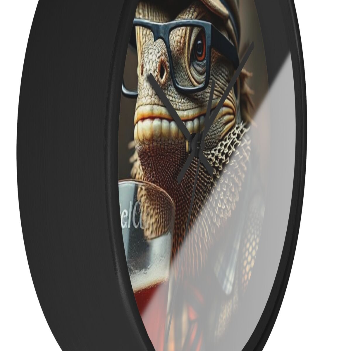 Wall Clock - Bearded Dragon Chamelion Gecko Water Dragon iguana Design - Image 2