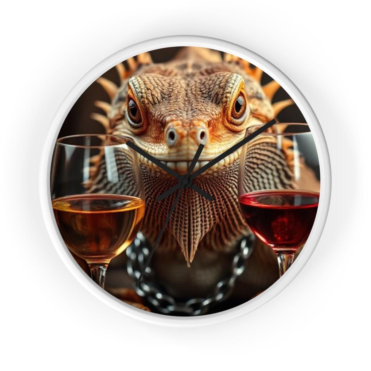 Wall Clock - Bearded Dragon Chamelion Gecko Water Dragon iguana Design - Image 7
