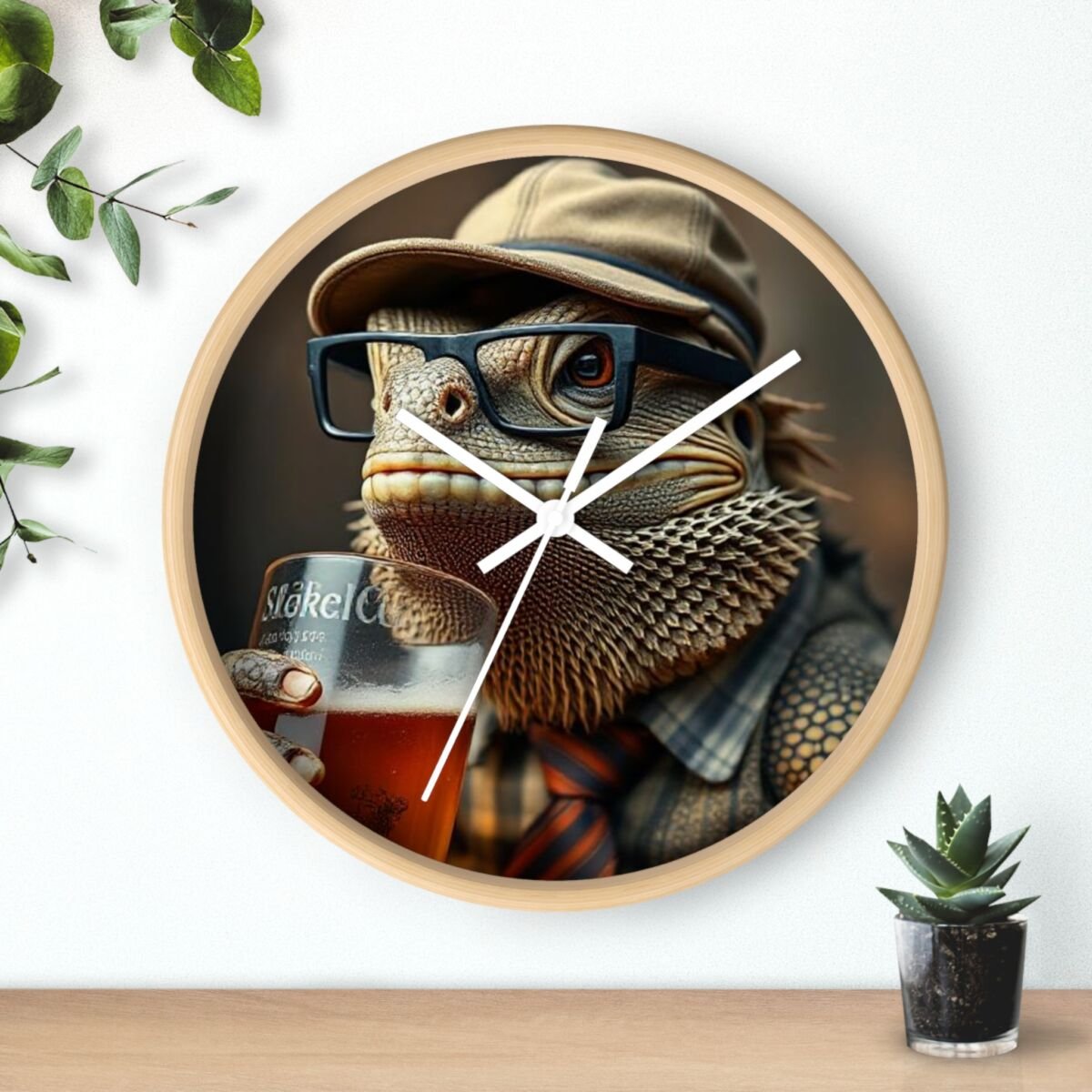 Wall Clock - Bearded Dragon Chamelion Gecko Water Dragon iguana Design - Image 18