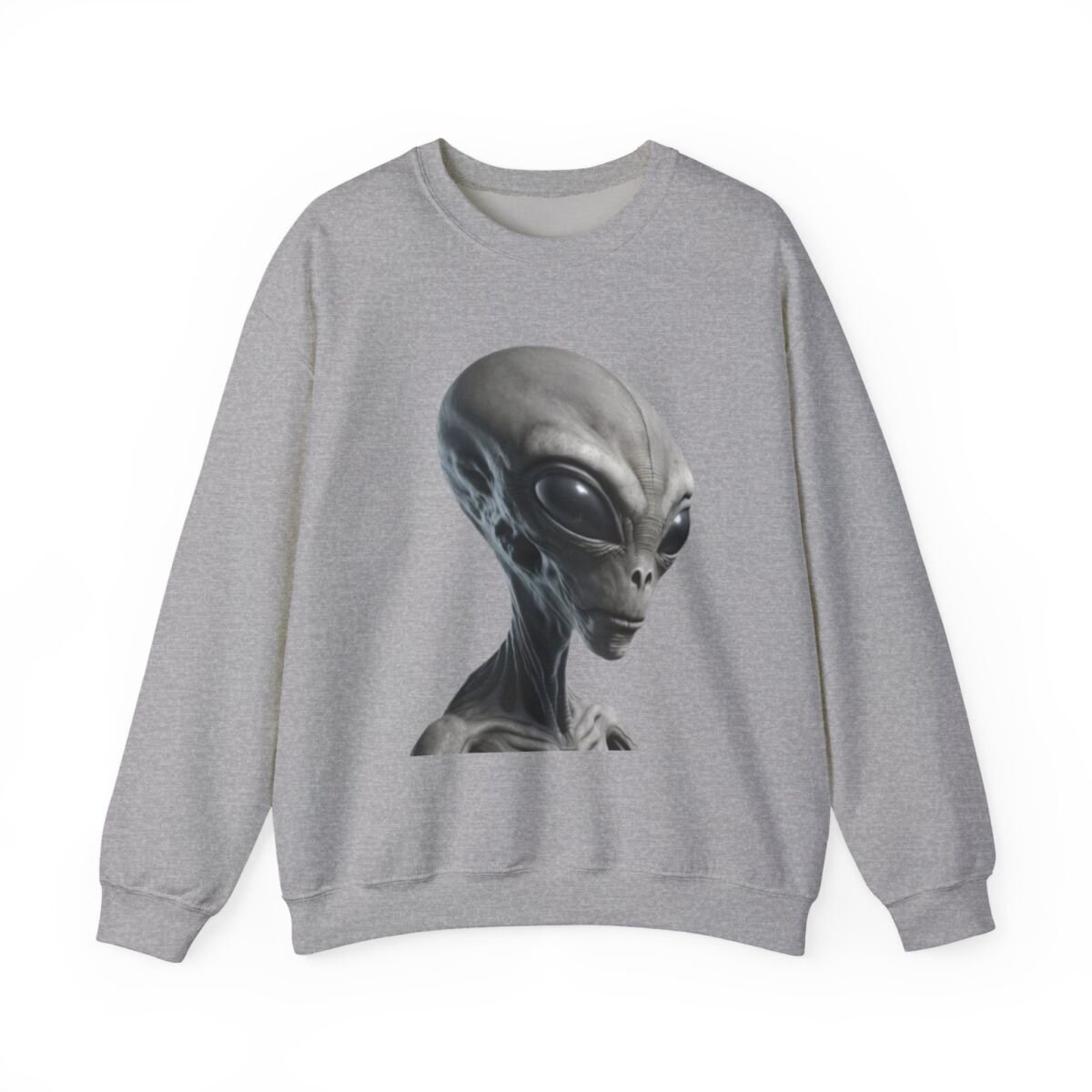 A lien Sweater, Retro A lien Graphic Unique Prin t Sweatshirt, Unise x, Heavy Blend™ Crewneck Sweatshirt Crewneck Cu te A lien Gif t, - Image 9