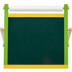 Tabletop Art Easel For Kids, 3-in-1 Wooden Double-Sided Kid's Art Easel With Magnetic Whiteboard, Chalkboard, Paper Roll, Foldable Portable Drawing Board With Painting Accessories For Boys Girls