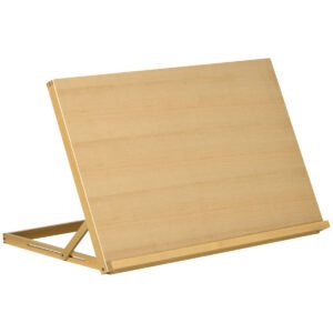 Vinsetto Desktop Table A2 Easel Craft Workstation, Adjustable Beechwood Table Top Easel, Portable Folding Artist Drawing & Sketching Board For Adults, Beginners, Artists Painting