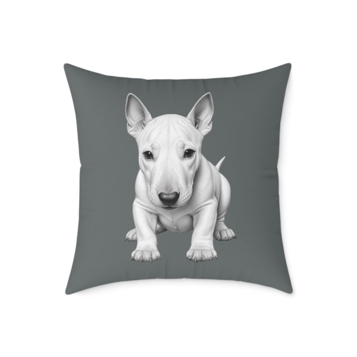 English Bull Terrier Square Poly Canvas Pillow - Image 13