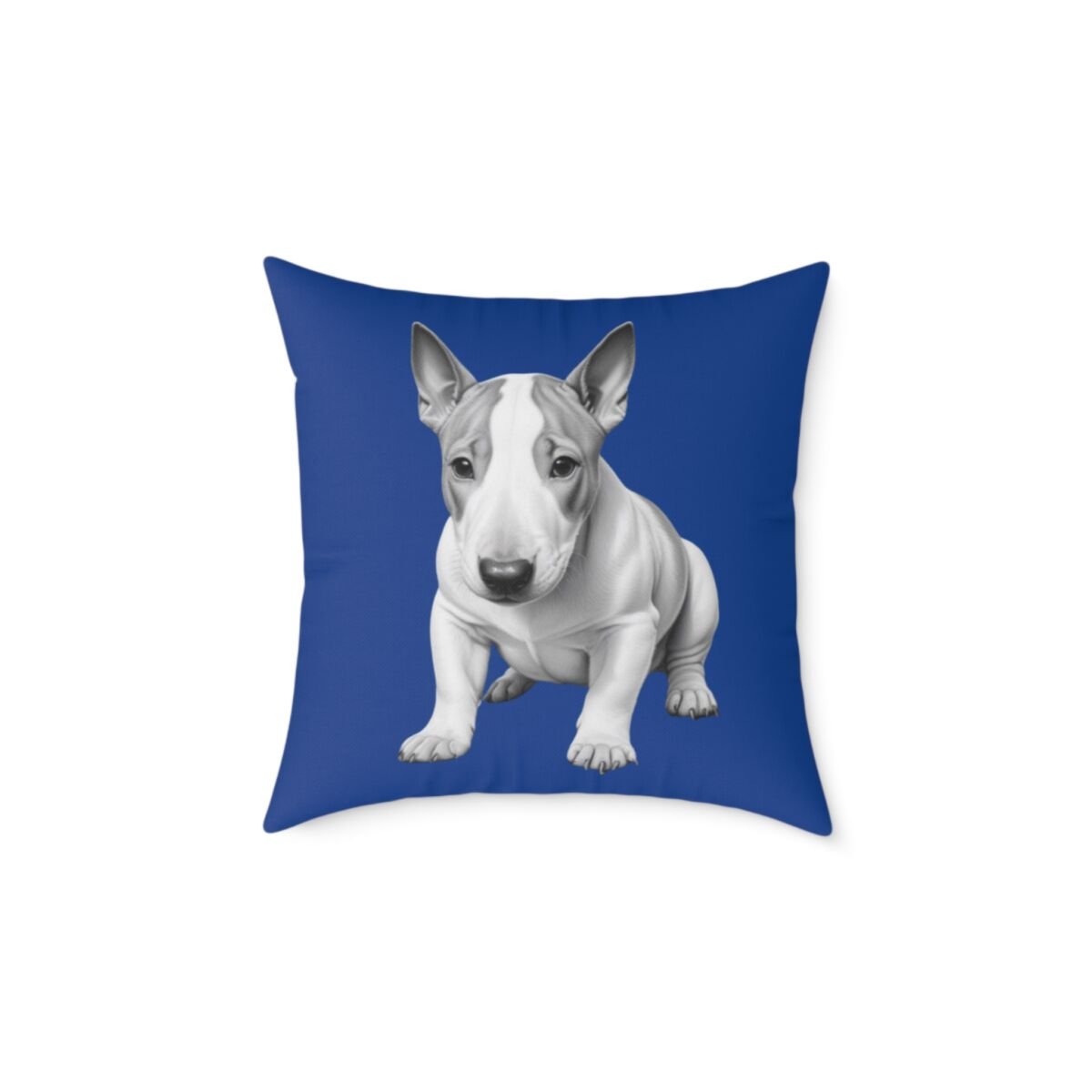 English Bull Terrier Square Poly Canvas Pillow - Image 9