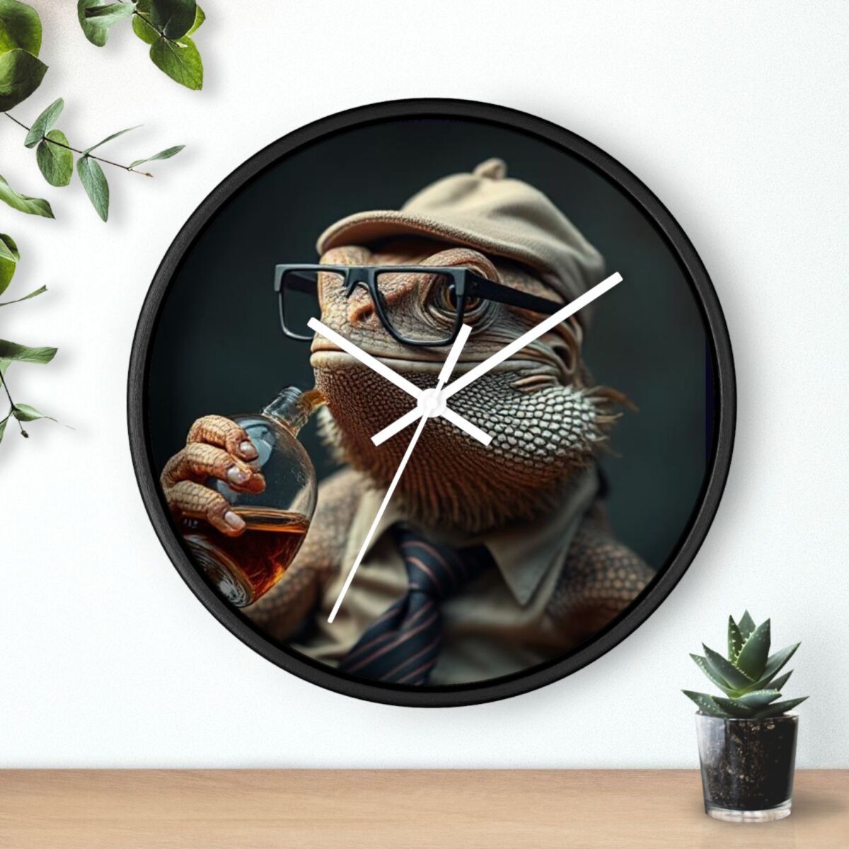 Wall Clock - Bearded Dragon Chamelion Gecko Water Dragon iguana Design - Image 6