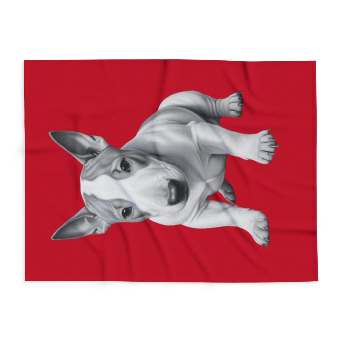 English Bull Terrier Puppy Arctic Fleece Blanket - Image 10
