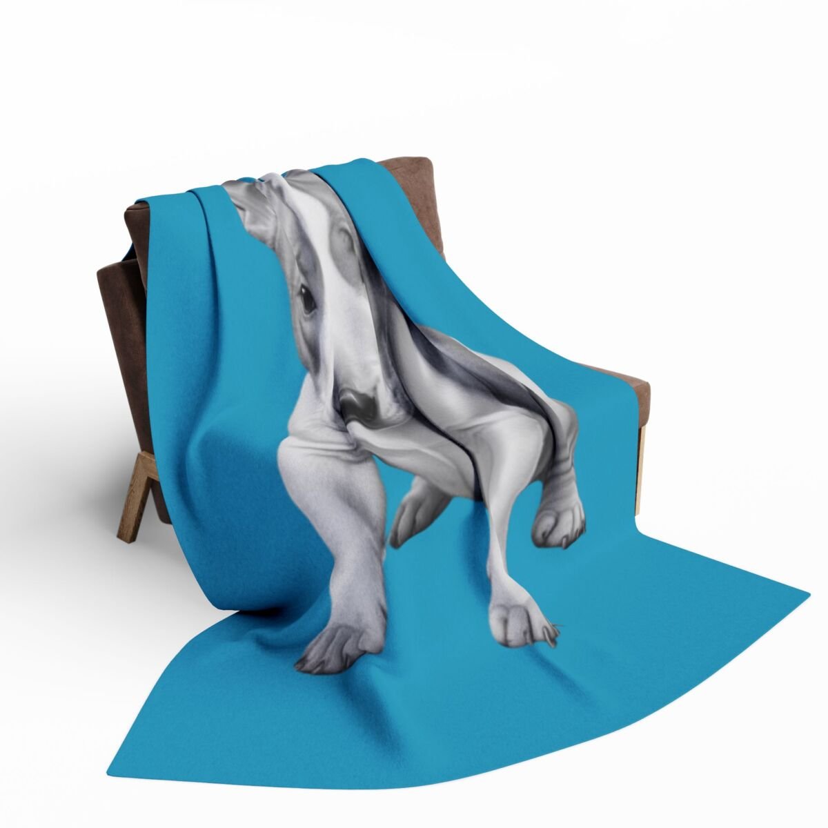 English Bull Terrier Puppy Arctic Fleece Blanket 62 - Image 12