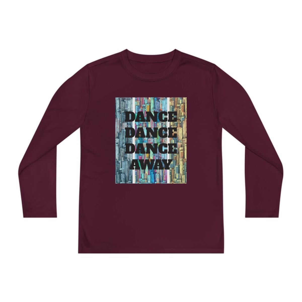 Motivational Quote Phrase Youth Long Sleeve Competitor Tee - Image 65