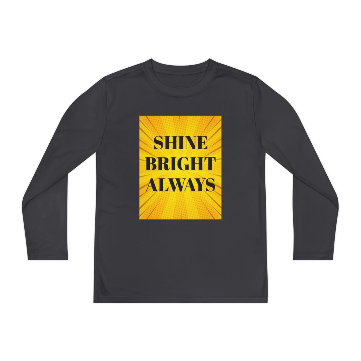Motivational Quote Phrase Youth Long Sleeve Competitor Tee - Image 13