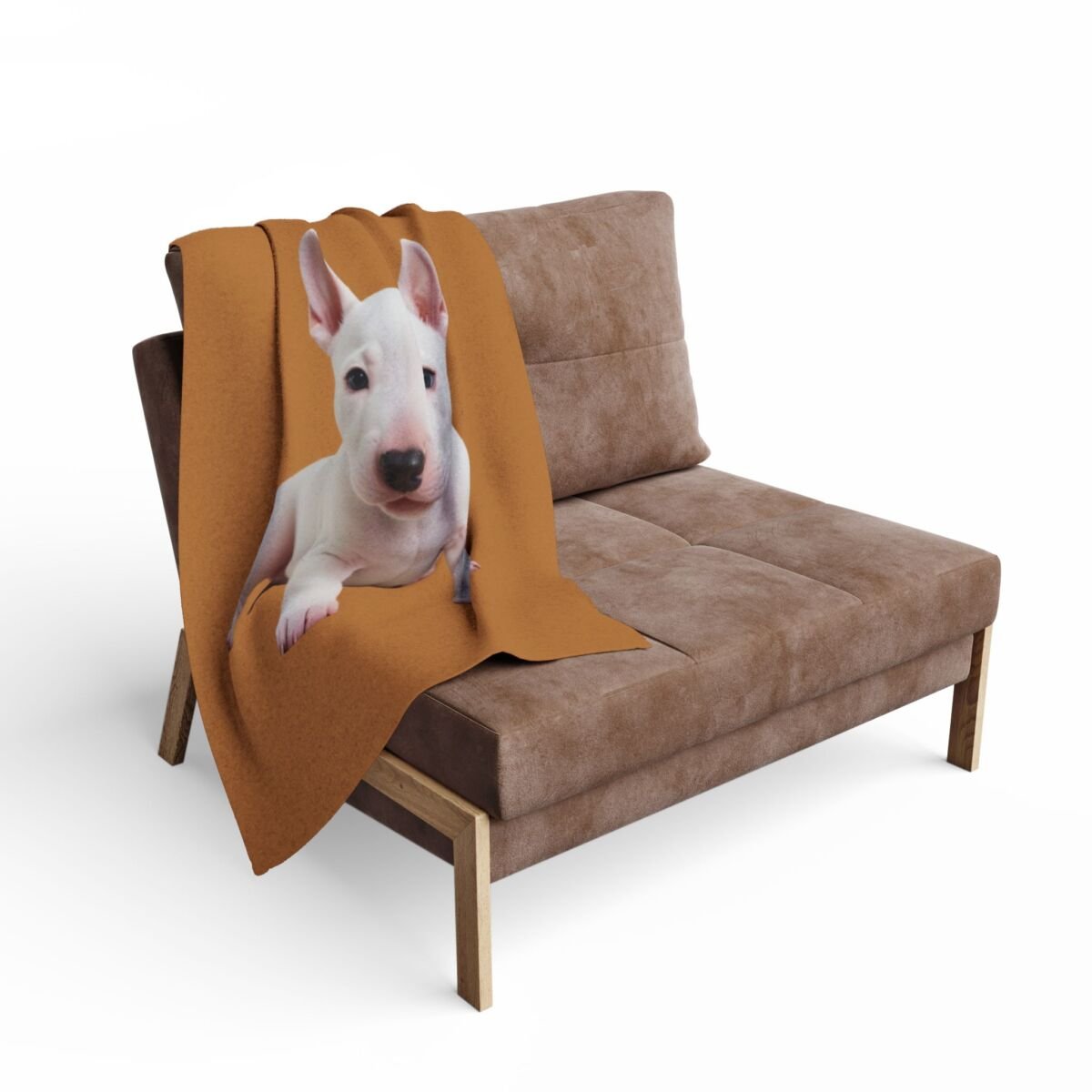 English Bull Terrier Puppy Arctic Fleece Blanket - Image 4