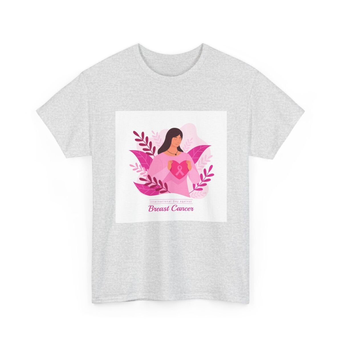 Breast Cancer Awareness Unisex Heavy Cotton Tee - Image 7