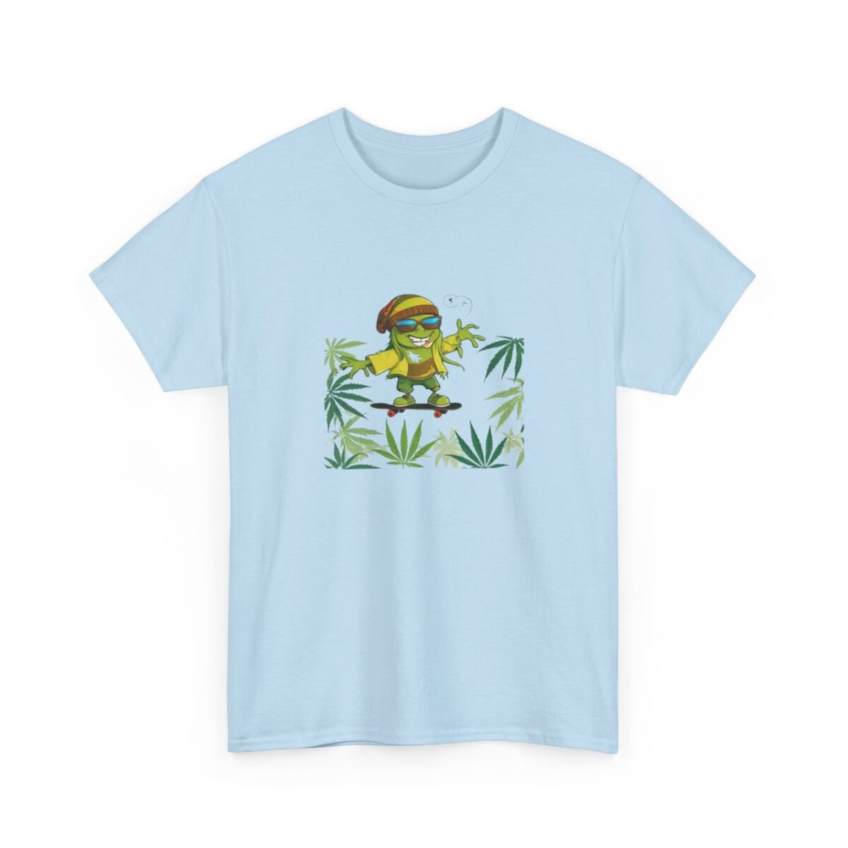 Cannabis Leaves Unisex Heavy Cotton Tee 08 - Image 19