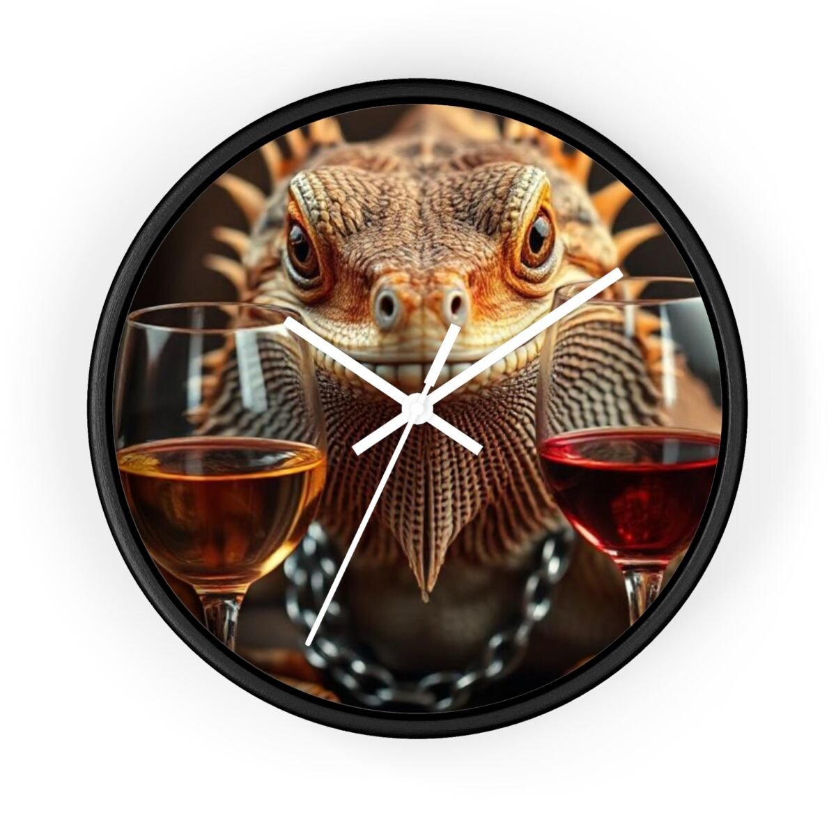 Wall Clock - Bearded Dragon Chamelion Gecko Water Dragon iguana Design - Image 4