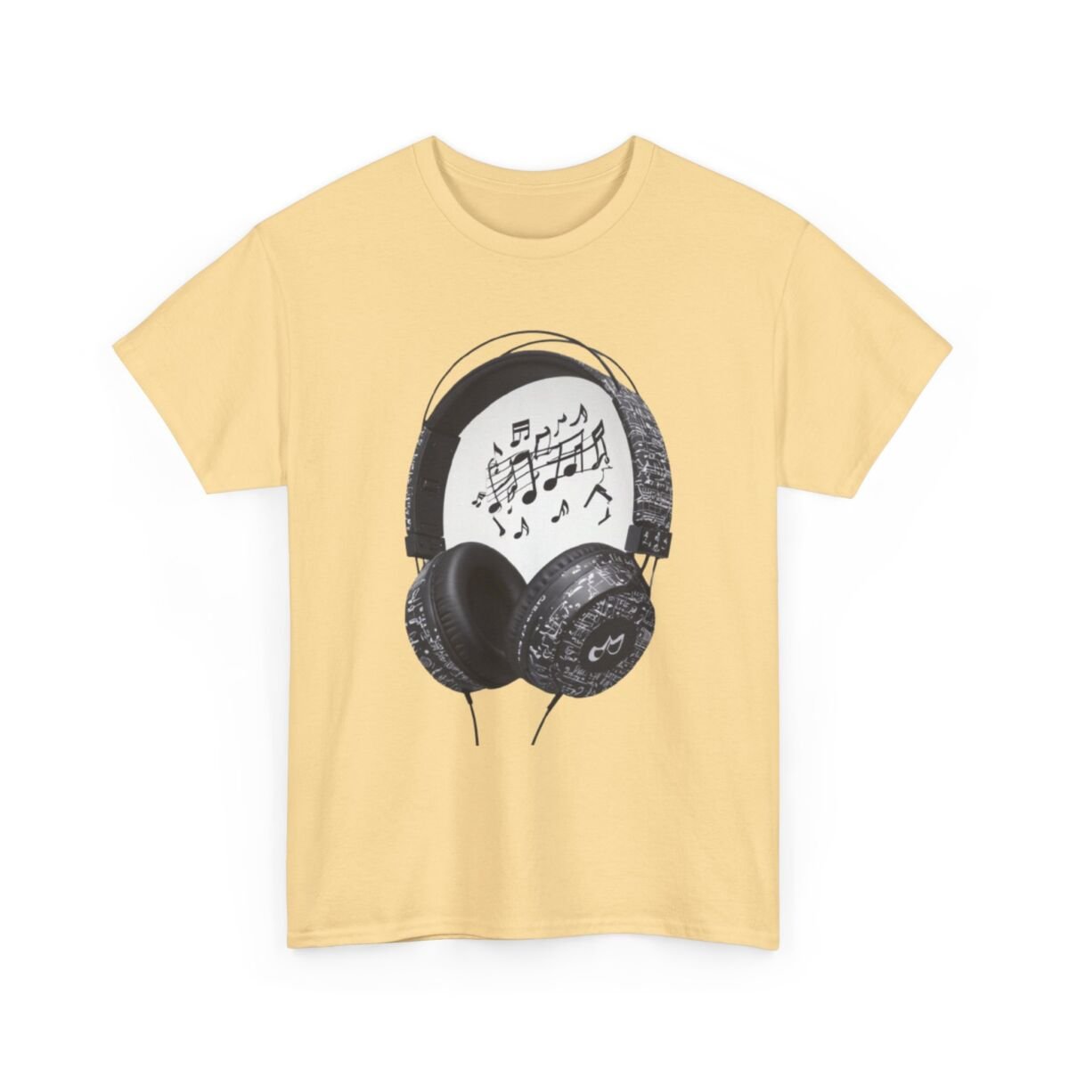 Head Phones Music Unisex Heavy Cotton Tee - Image 11