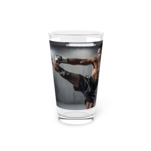 Boxing  Kick-boxing Sport Pint Glass, 16oz