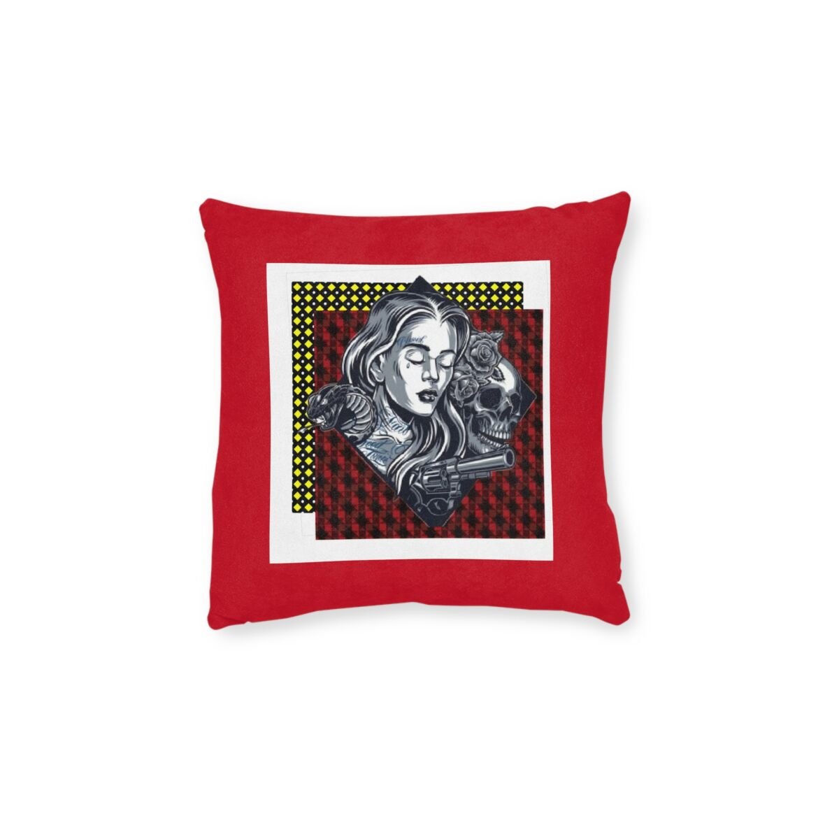 Tattoo Art Square Pillow