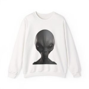 C ute  A lien Pr in t Unise x Heavy Blend™ Crewneck Sweatshirt Alien Hoodie , Cute Alien Gif t, Sweater, Unique Sweatshirt, prin t Hoodie.