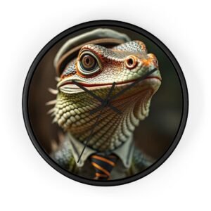 Wall Clock - Bearded Dragon Chamelion Gecko Water Dragon iguana Design