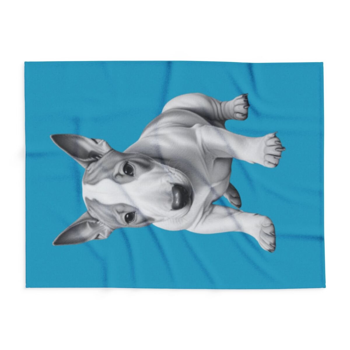 English Bull Terrier Puppy Arctic Fleece Blanket - Image 10