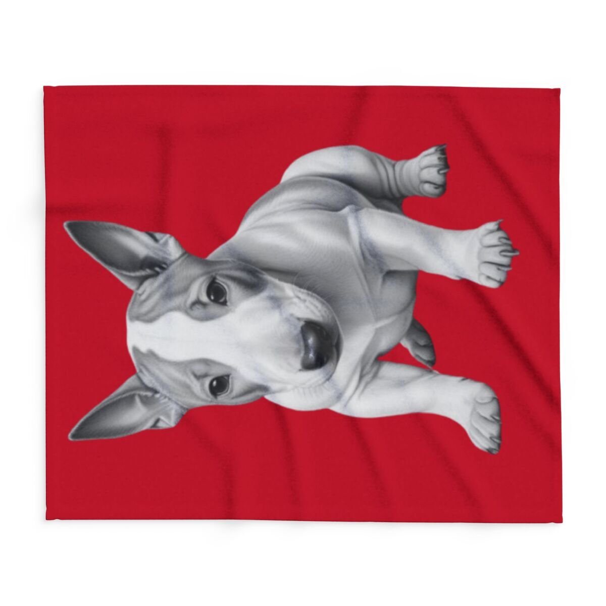 English Bull Terrier Puppy Arctic Fleece Blanket - Image 6