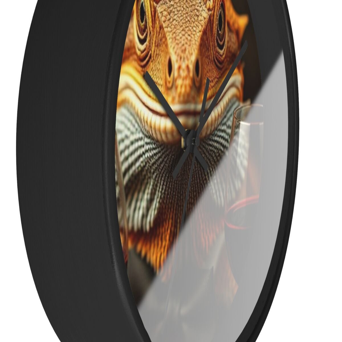 Wall Clock - Bearded Dragon Chamelion Gecko Water Dragon iguana Design - Image 2
