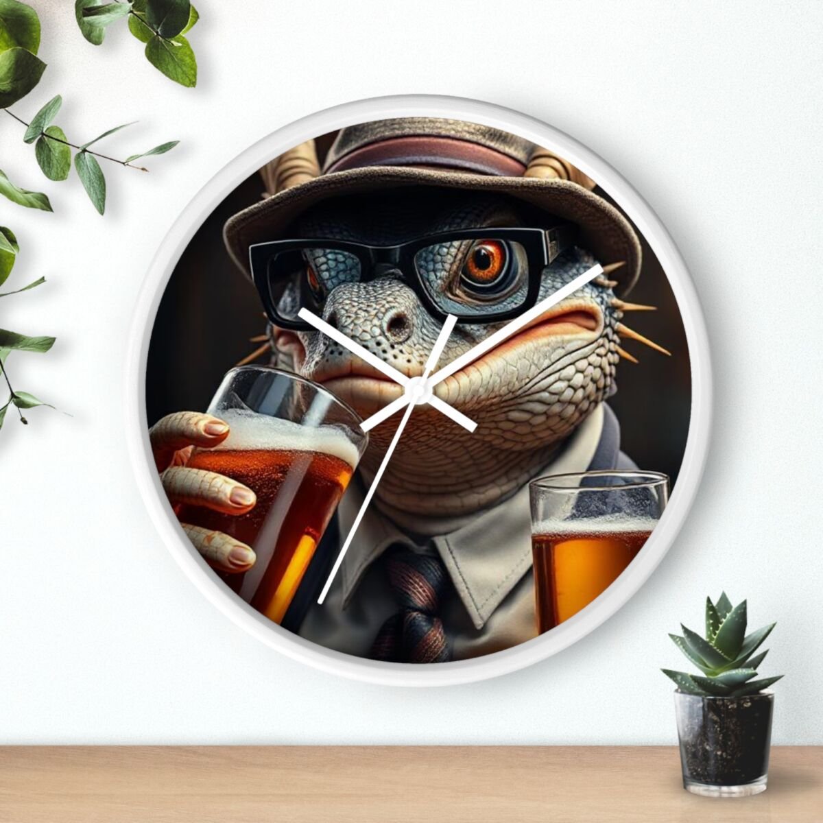 Wall Clock - Bearded Dragon Chamelion Gecko Water Dragon iguana Design - Image 12