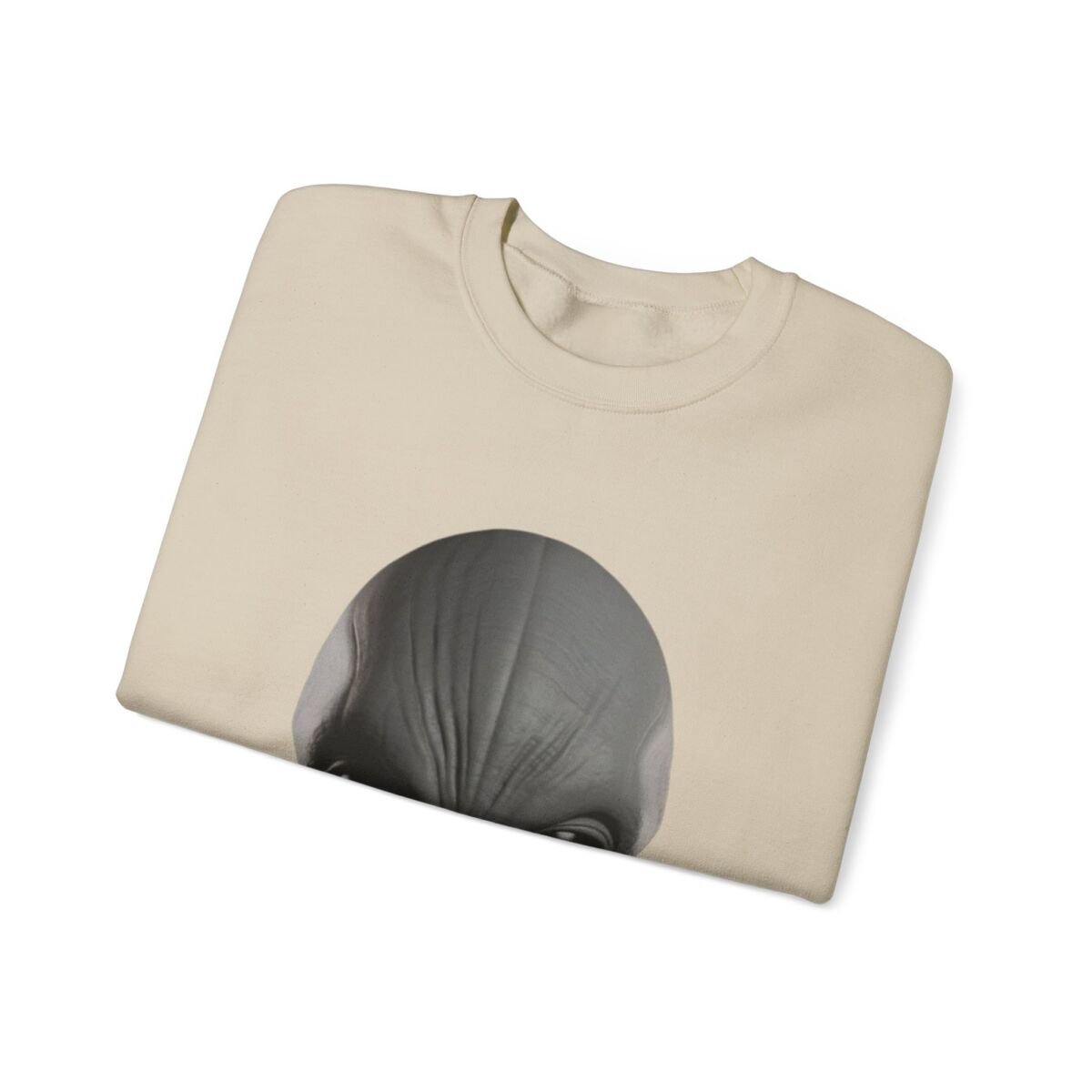 C ute A lien Pr in t Unise x Heavy Blend™ Crewneck Sweatshirt Alien Hoodie , Cute Alien Gif t, Sweater, Unique Sweatshirt, prin t Hoodie. - Image 7